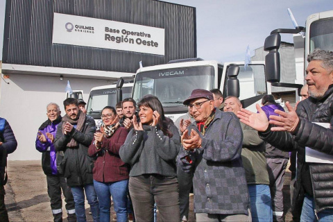 LA MUNICIPALIDAD DE QUILMES INCORPORÓ CINCO NUEVOS CAMIONES VOLCADORES A SU FLOTA MUNICIPAL