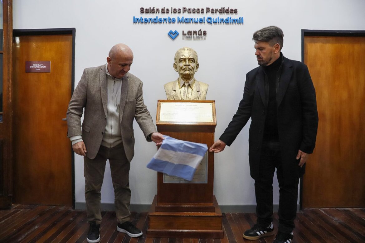 EL HCD LANÚS IMPUSO EL NOMBRE «INTENDENTE MANUEL QUINDIMIL» AL SALÓN DE LOS PASOS PERDIDOS