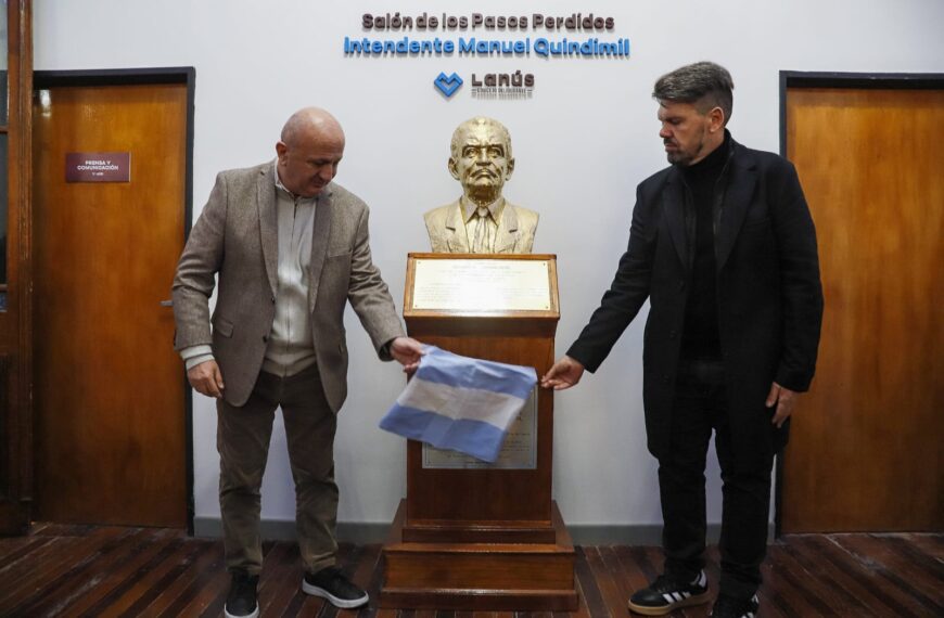 EL HCD LANÚS IMPUSO EL NOMBRE «INTENDENTE MANUEL QUINDIMIL» AL SALÓN DE LOS PASOS PERDIDOS