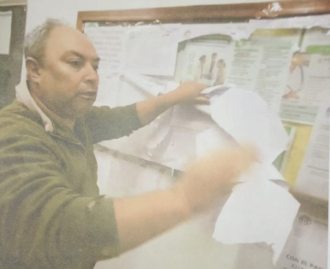 Agrupación Verde Anusate, REPUDIA ENÉRGICAMENTE el acto violento y vandálico realizado por el apoderado y candidato de la Lista «Unidad» Raúl Meza,