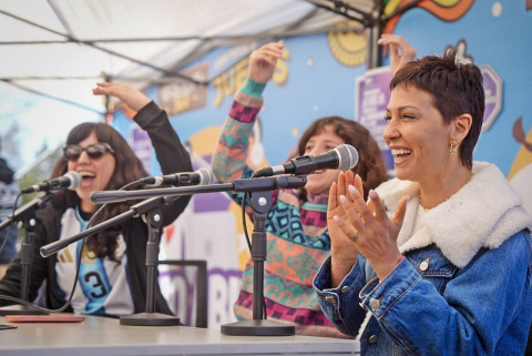 MAYRA MENDOZA RECORRIÓ EL GRAN PARQUE DE JUEGOS DE QUILMES