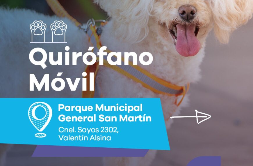 LANÚS: SIGUE EL QUIRÓFANO MÓVIL EN EL PARQUE MUNICIPAL GENERAL SAN MARTÍN