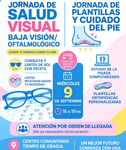 JORNADA DE SALUD VISUAL EN CENTRO COMUNITARIO TIEMPO DE GRACIA