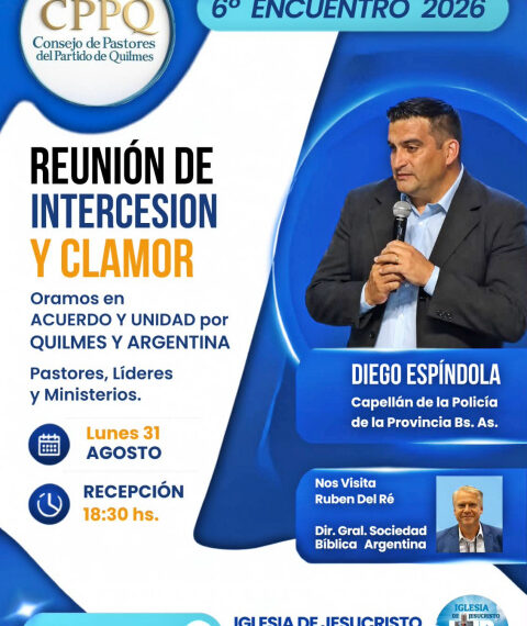 LA PASTORAL DE QUILMES RECIBIÓ AL CAPELLAN PASTOR DIEGO ESPINDOLA Y A RUBEN DEL RÉ, DE SOCIEDAD BIBLICA