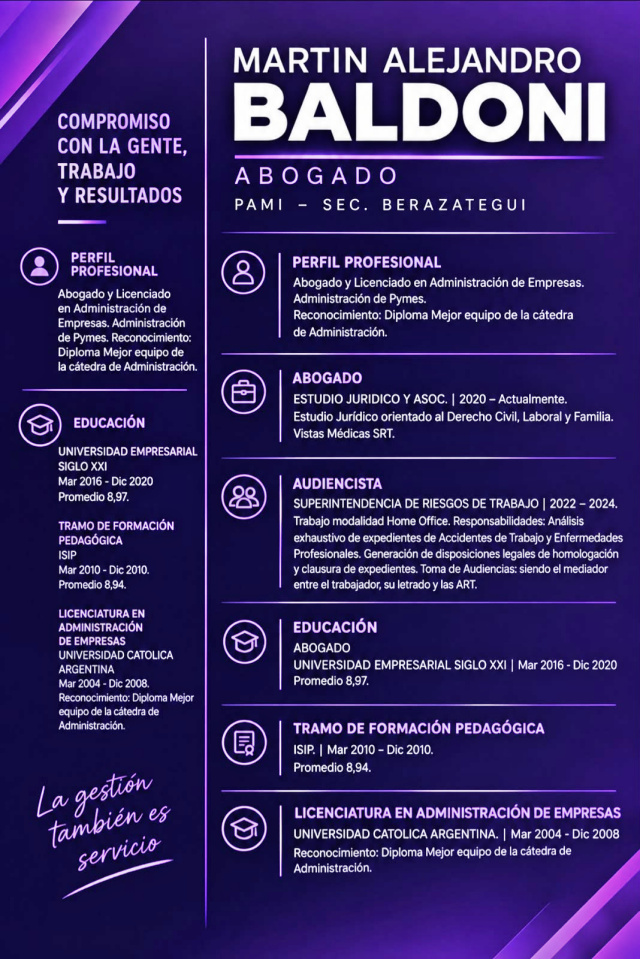 HAY NUEVO DIRECTOR EN PAMI BERAZATEGUI