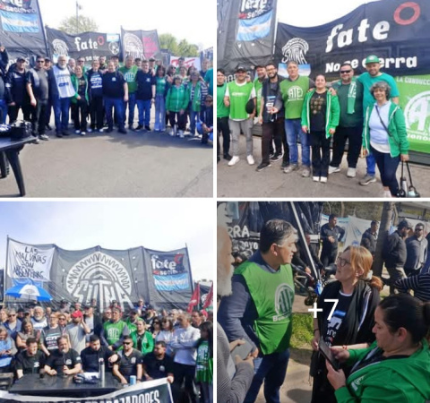 ATE ACOMPAÑO Y REPUDIÓ EL FALLO DE DESALOJO A TRABAJADORES DE FATE
