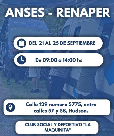 OPERATIVO ANSES Y RENAPER EN HUDSON