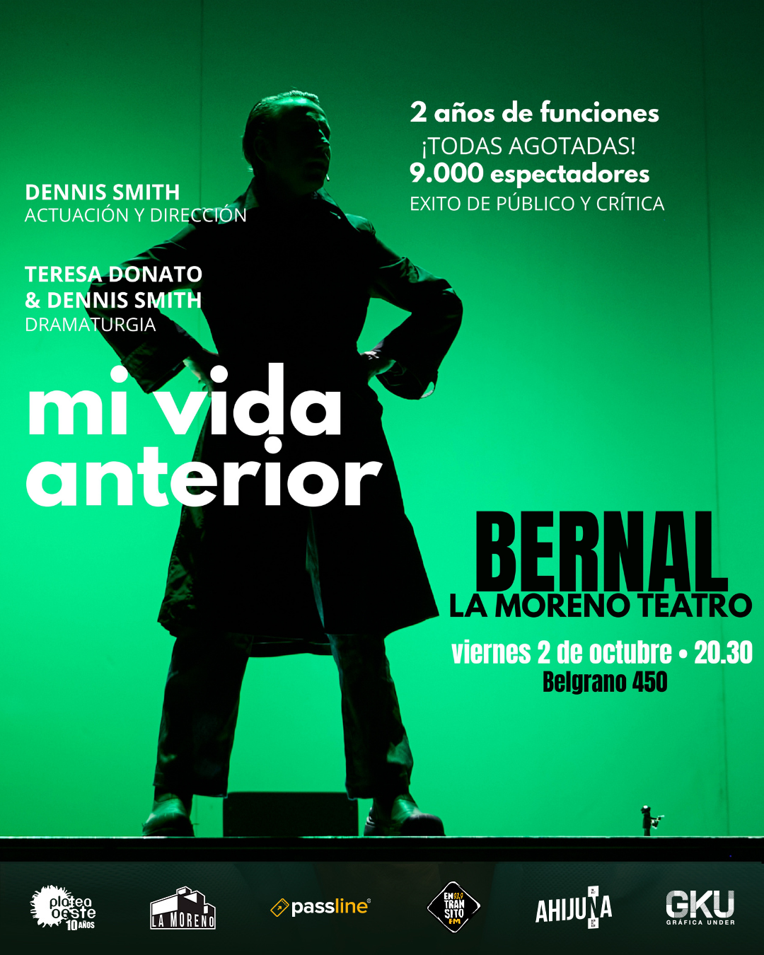 LA OBRA MI VIDA ANTERIOR LLEGA A LA MORENO