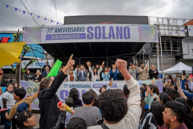EVA MIERI EN EL 77º ANIVERSARIO DE SAN FRANCISCO SOLANO: “TENEMOS COMO OBJETIVO PARA EL AÑO 2027 LLEGAR A LAS 350 CUADRAS DE PAVIMENTO PARA ESTA CIUDAD”