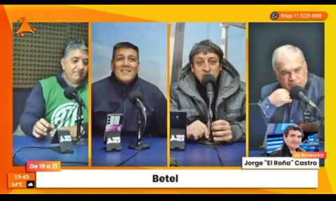 LA ULTIMA NOTA DEL ROÑA SE LA DIÓ A JORGE MODICA EN  STREAMING BETEL