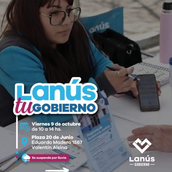 SE LLEVARÁ A CABO UNA NUEVA EDICIÓN DEL OPERATIVO «LANÚS TU GOBIERNO» EN VALENTÍN ALSINA