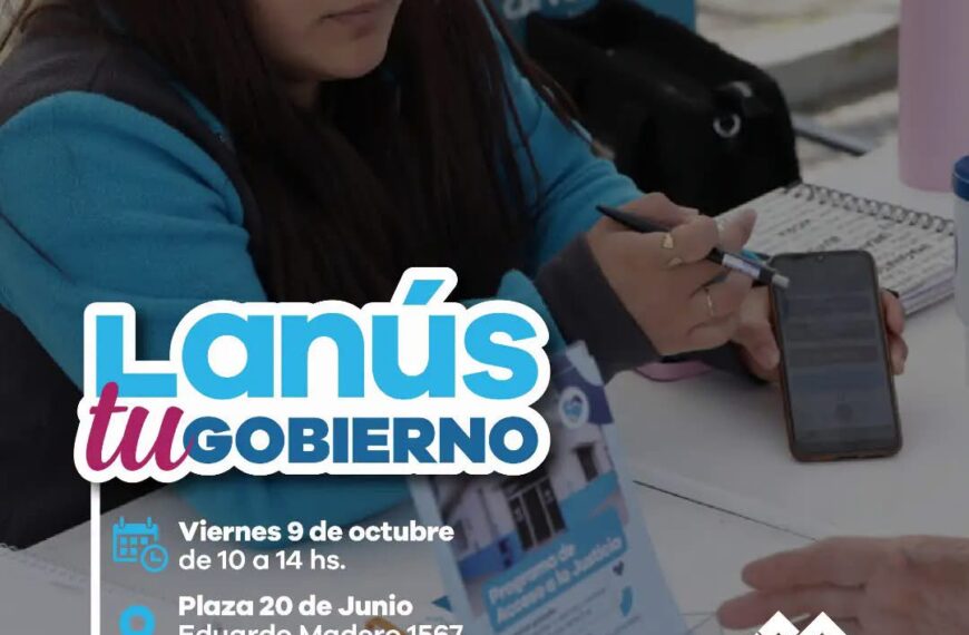 SE LLEVARÁ A CABO UNA NUEVA EDICIÓN DEL OPERATIVO «LANÚS TU GOBIERNO» EN VALENTÍN ALSINA