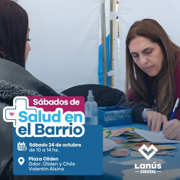 NUEVO OPERATIVO DE «SÁBADOS DE SALUD EN EL BARRIO» EN VALENTÍN ALSINA