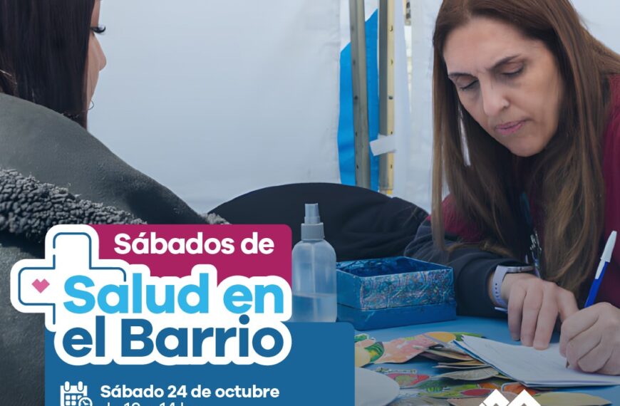 NUEVO OPERATIVO DE «SÁBADOS DE SALUD EN EL BARRIO» EN VALENTÍN ALSINA