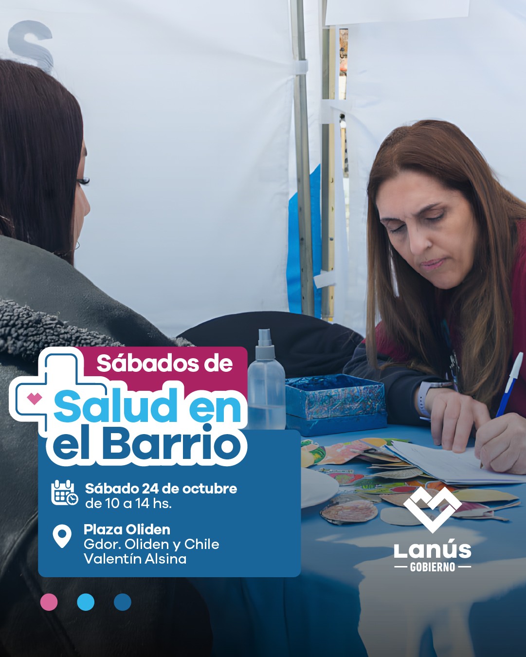 NUEVO OPERATIVO DE «SÁBADOS DE SALUD EN EL BARRIO» EN VALENTÍN ALSINA